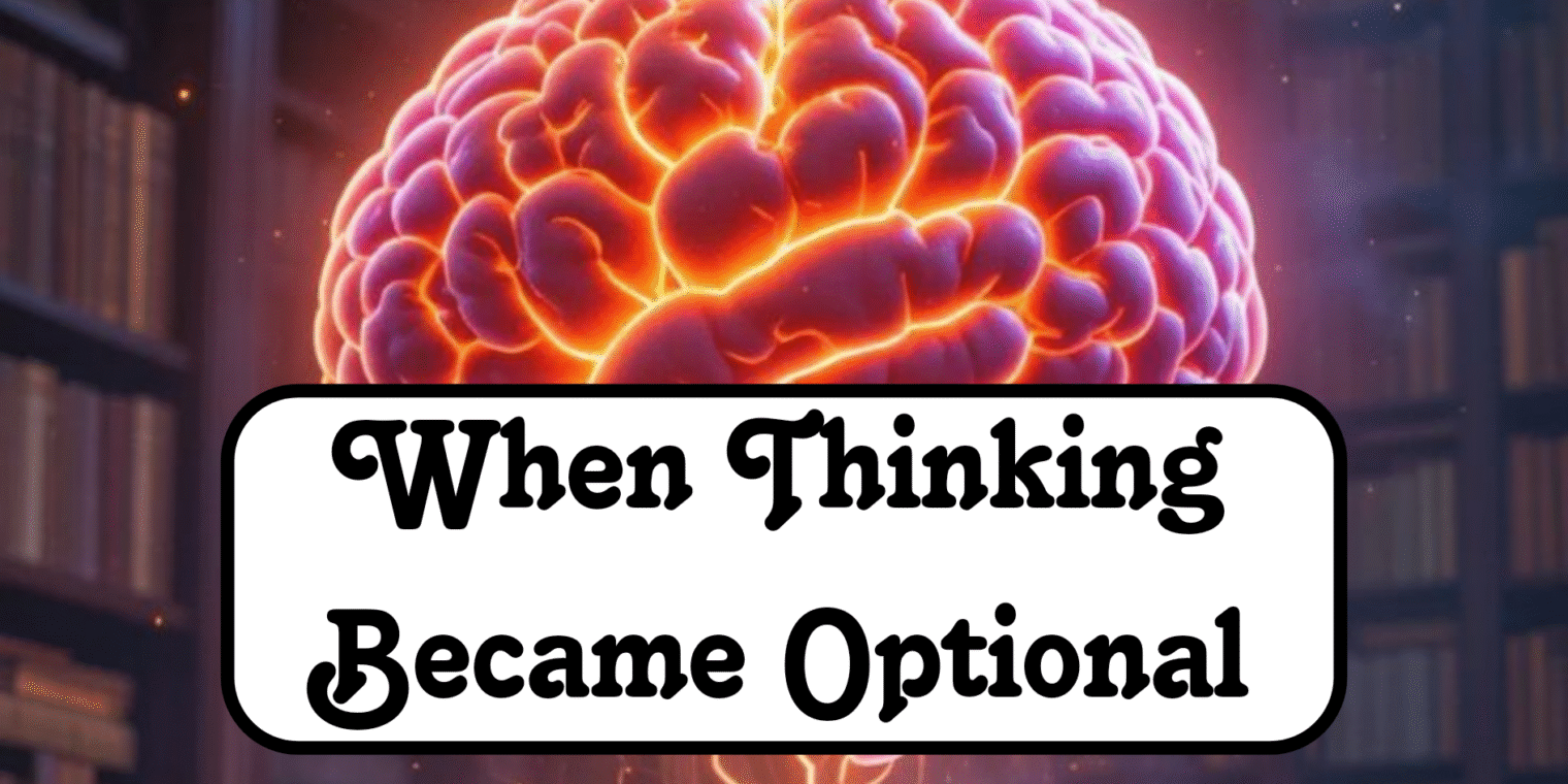 When Thinking Became Optional